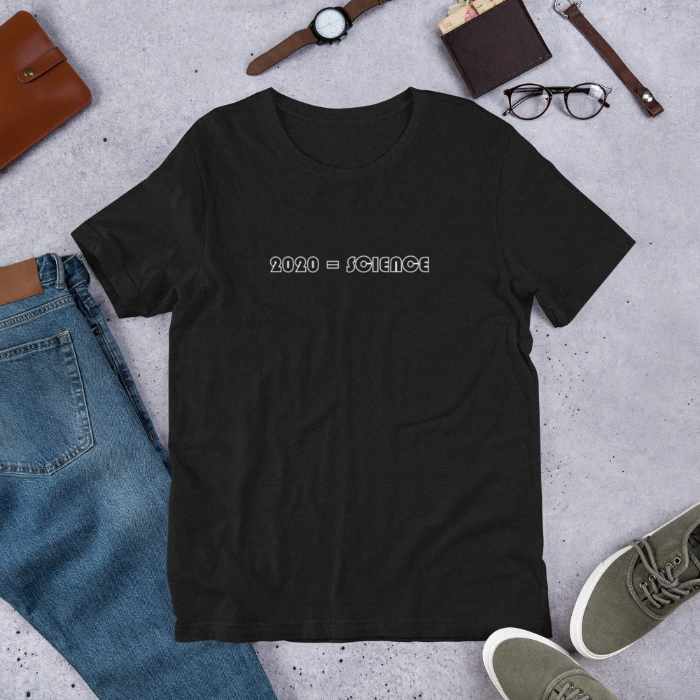 2020 = Upside Down Science Unisex T-Shirt (18 Color Options)