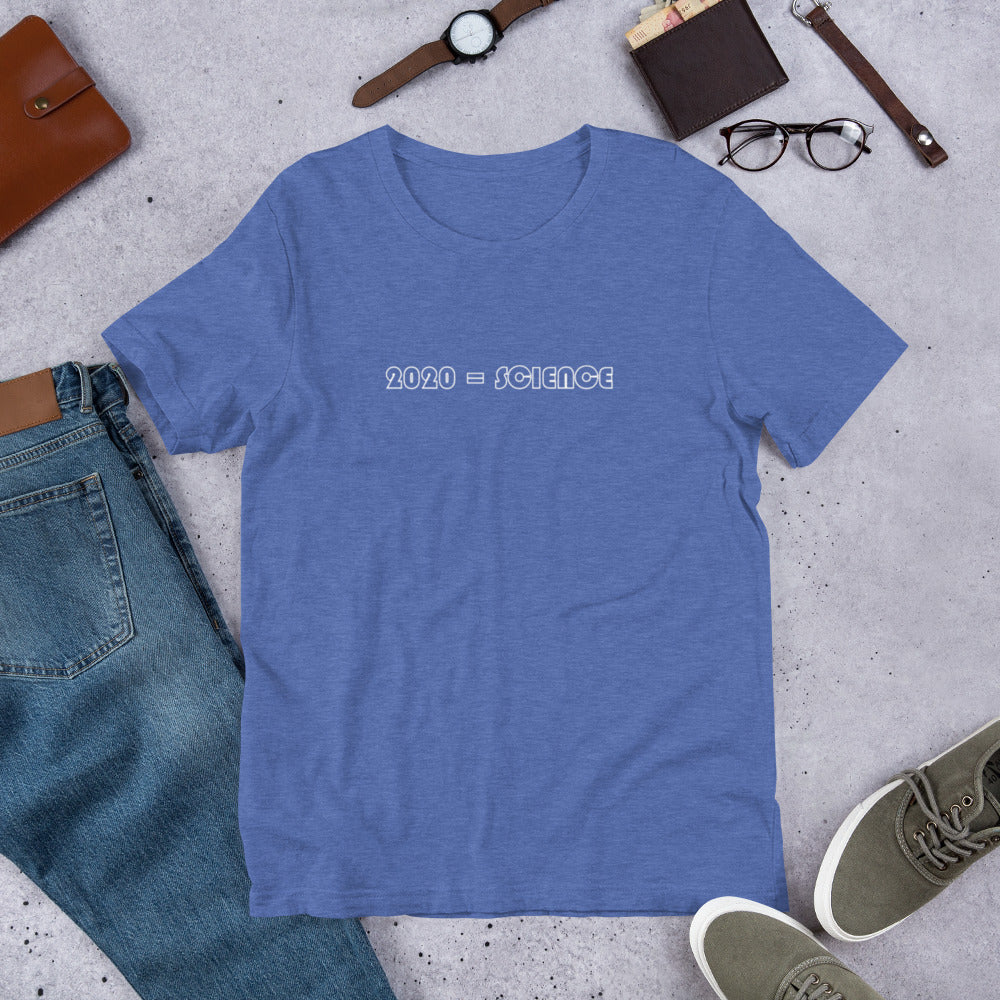 2020 = Upside Down Science Unisex T-Shirt (18 Color Options)